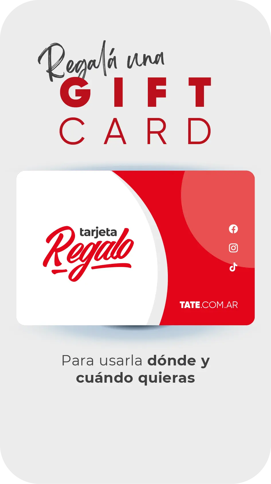 Tarjeta Regalo